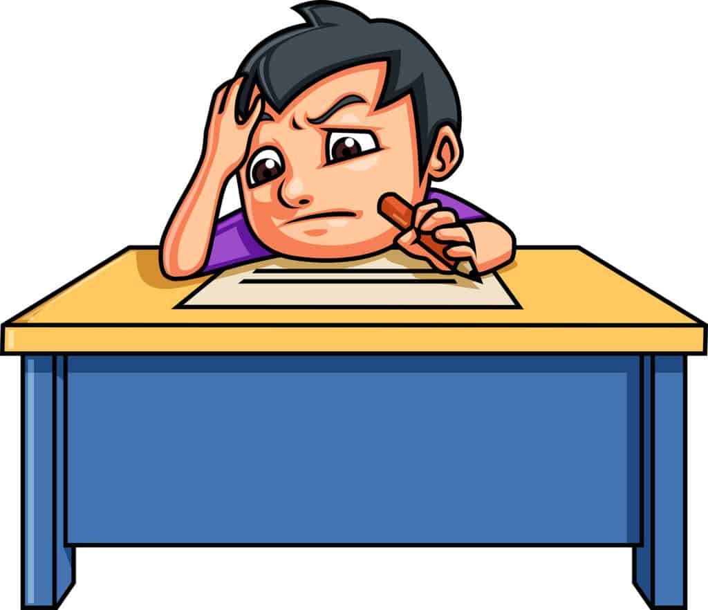 Tom his homework. Essay cartoon PNG. Academic essay cartoon pic.